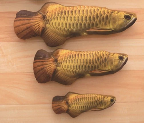 12 STYLE 3D ARTIFICIAL CAT CATNIP PLUSH TOY FISH