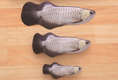 12 STYLE 3D ARTIFICIAL CAT CATNIP PLUSH TOY FISH